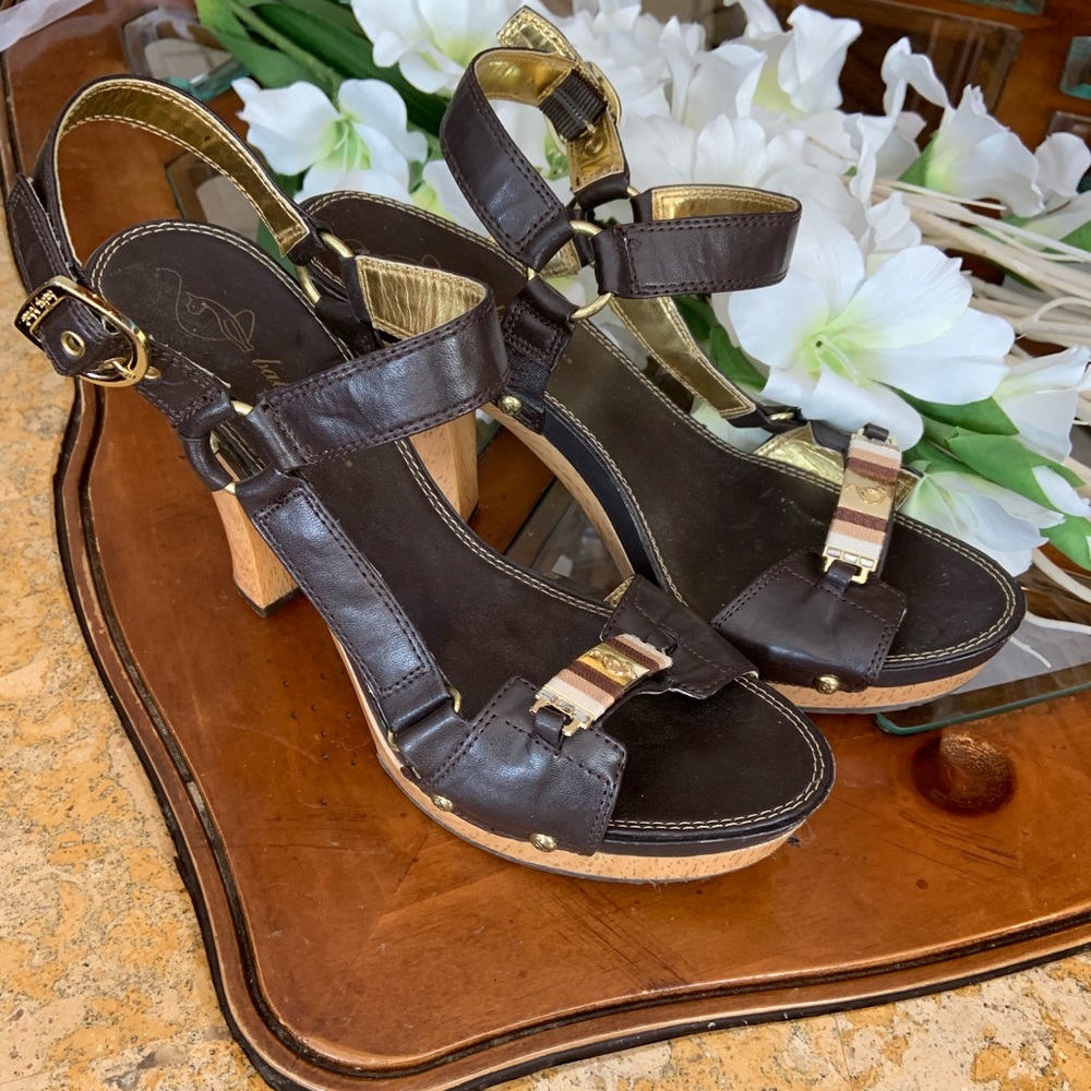 Baby phat wood heels